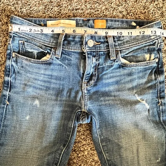 Anthro Pilcro and the Letterpress Women’s Slim Straight Jeans 24 Petite - Picture 4 of 11